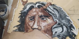 Alessandra Minicozzi, mosaico: Sauna in Spagna