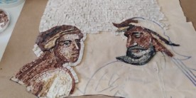 Alessandra Minicozzi, mosaico: Sauna in Spagna