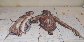 Alessandra Minicozzi, mosaico: Sauna in Spagna