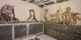 Alessandra Minicozzi, mosaico: Sauna in Spagna