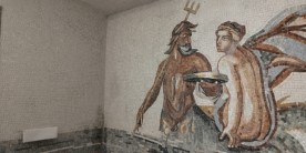 Alessandra Minicozzi, mosaico: Sauna in Spagna